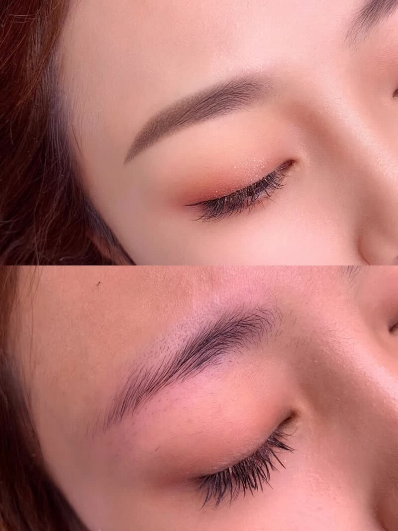 不是所有明星都没有纹眉的-许多明星还是有纹眉
