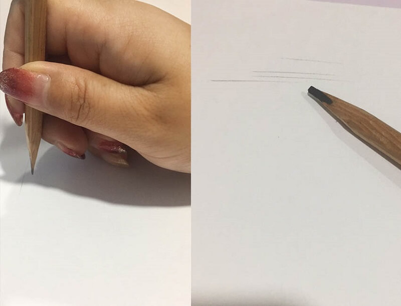 学习纹绣眉毛线条画法练习的方法