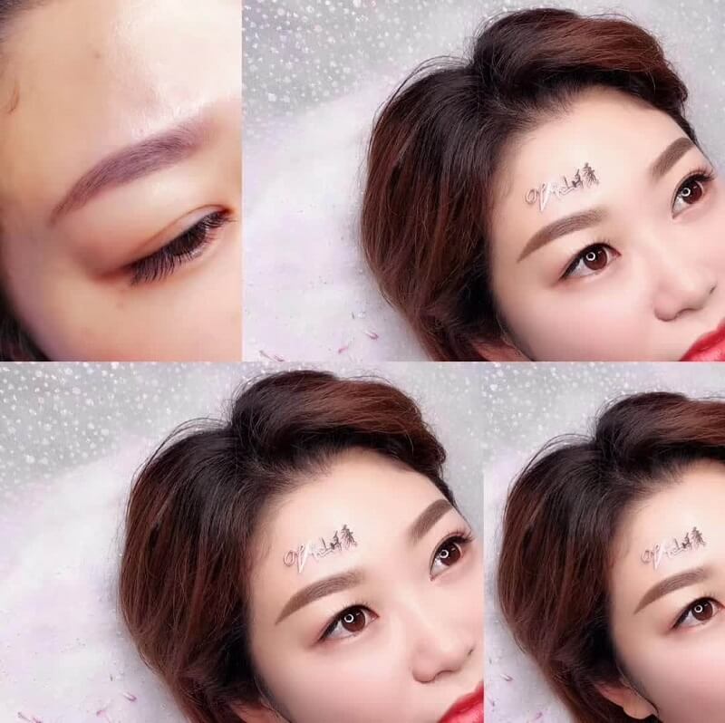仙绣改红眉前后对比照片