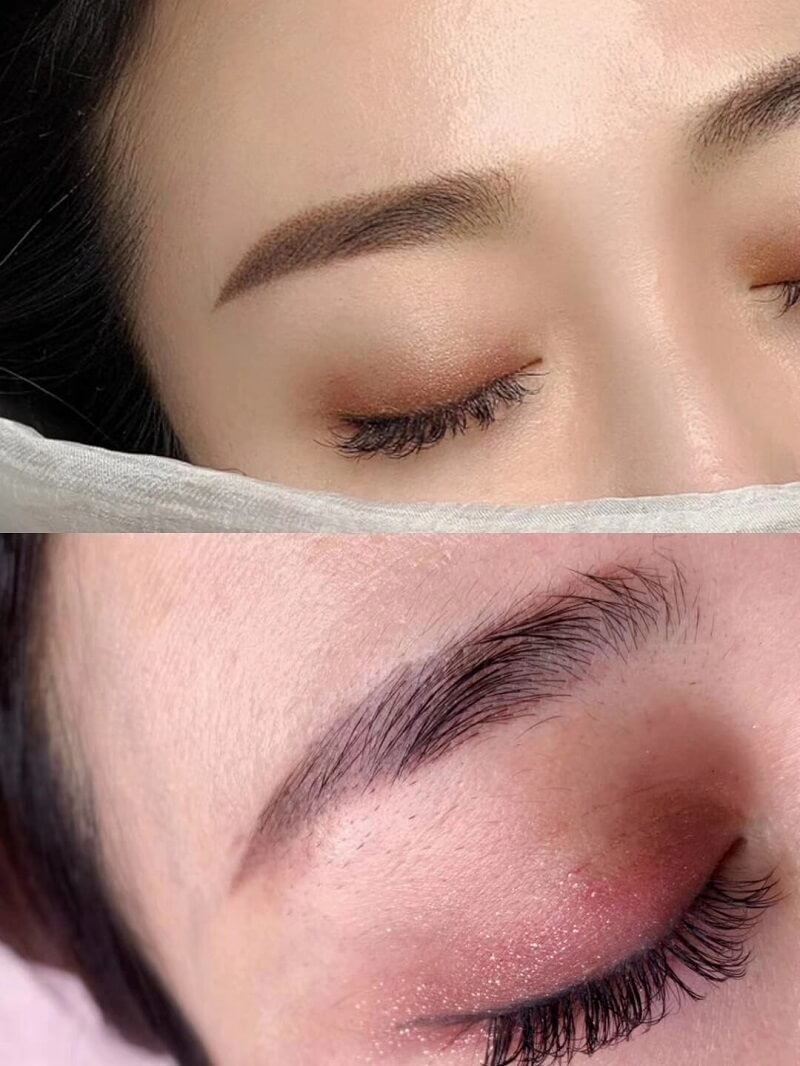 纹雾眉前眉毛图
