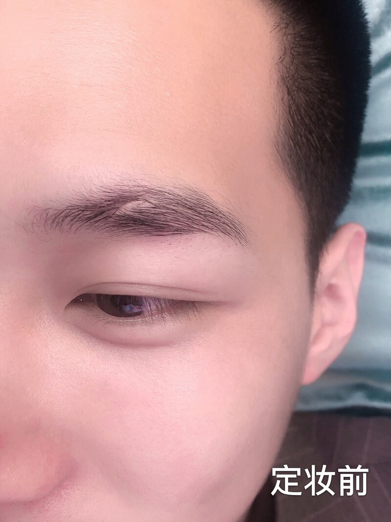 仙绣绅士眉好不好看(纹半永久线条眉前后对比图)