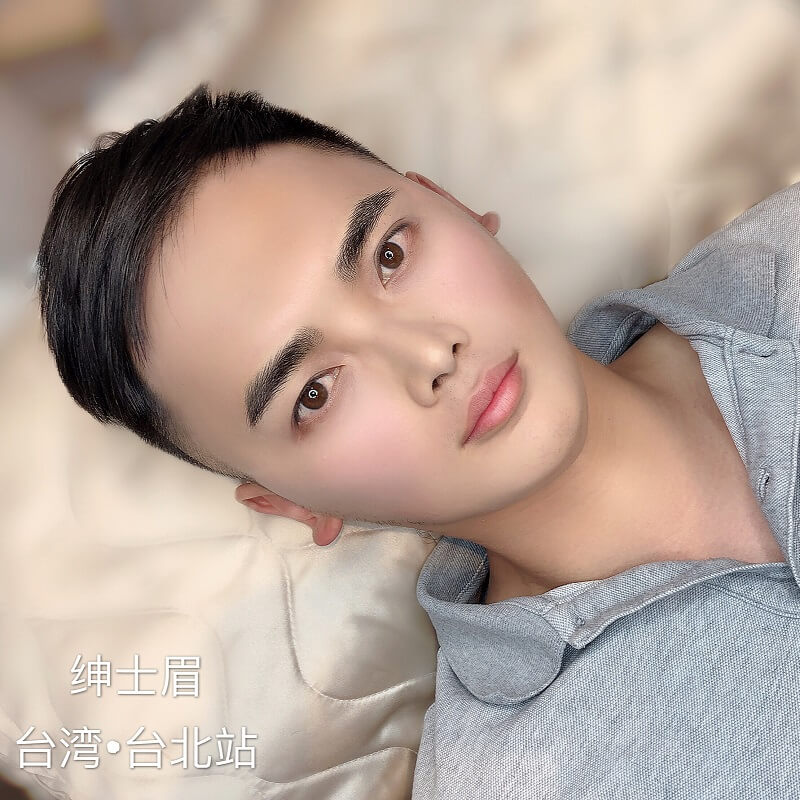 仙绣台湾公开课男士纹线条眉效果怎样?(绅士眉作品图1)