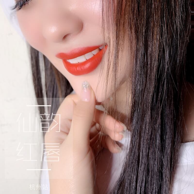 仙韵红唇好看吗?仙绣杭州公开课纹唇教学作品看完你就懂
